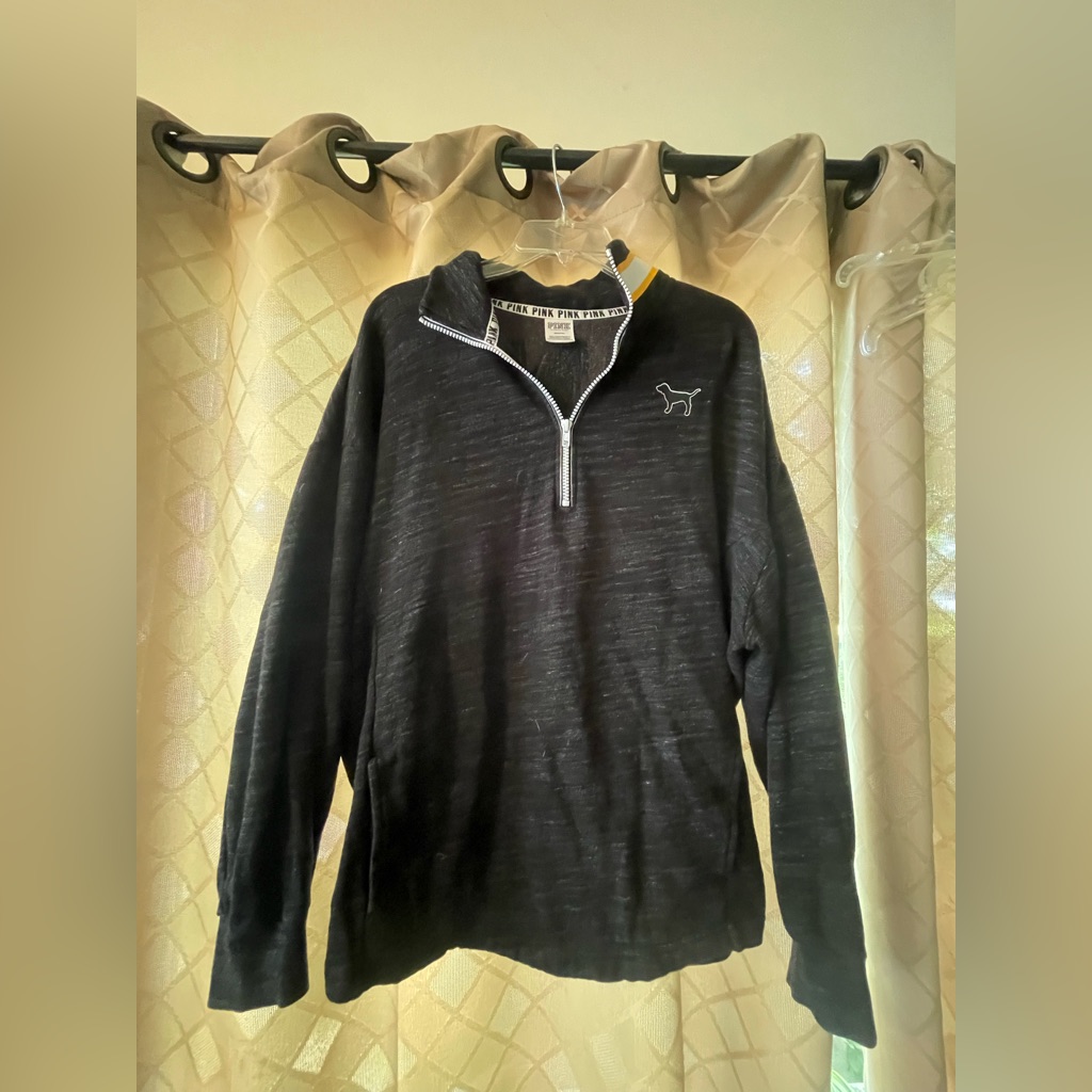 Pink Pull Over Quarter Zip